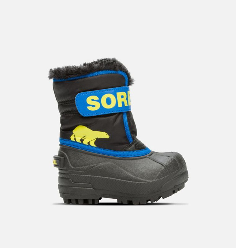 Botas Nieve Sorel Niños - Toddler Commander™ Negras/Azules - 58703-DXVT